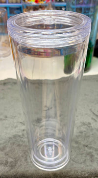 Snow Becher Kunststoff Doppel Wandig gross mit Schraubverschluss