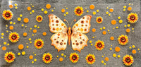 Blumen/ Schmetterling Sticker I