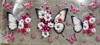 Blumen/ Schmetterling Sticker H