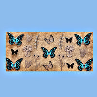 Blumen/ Schmetterling Sticker S