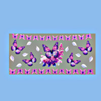 Blumen/ Schmetterling Sticker Q