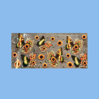 Blumen/Schmetterling Sticker N