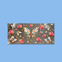 Blumen/ Schmetterling Sticker k