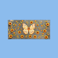 Blumen/ Schmetterling Sticker I
