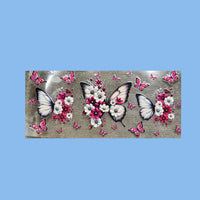 Blumen/ Schmetterling Sticker H