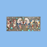 Blumen/Schmetterling Sticker M